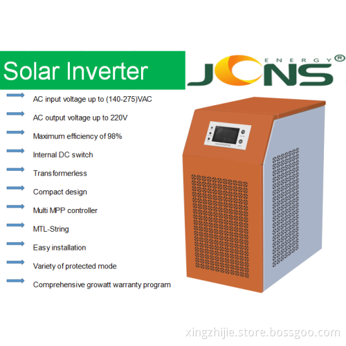 Low cost pure sine wave power inverter built-in mppt controller 3000W